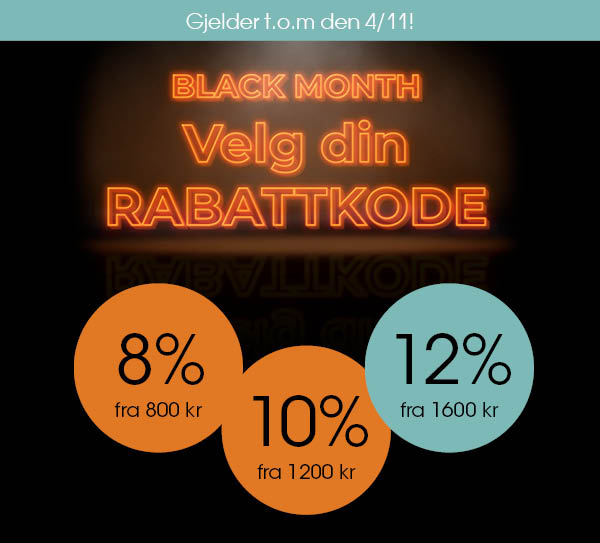 VELG DIN RABATTKODE